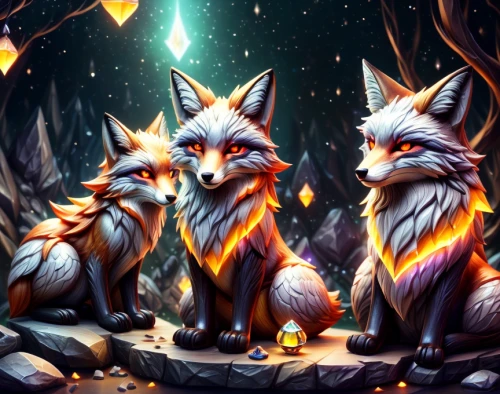 foxes,fox stacked animals,fox,kitsune,wolves,garden-fox tail,cute fox,druids,vulpes vulpes,redfox,wolf couple,constellation wolf,two wolves,nine-tailed,adorable fox,campfire,fawkes,a fox,woodland animals,child fox