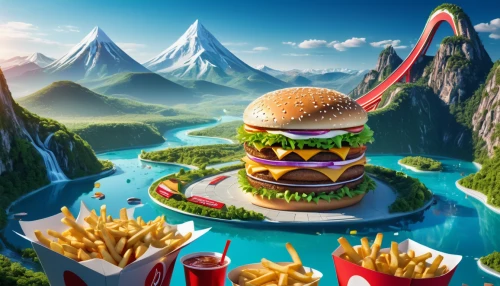 burger king premium burgers,fast food restaurant,mcdonald's,big mac,mcdonald,fast-food,mcdonalds,fastfood,fast food,burger,3d fantasy,american food,burguer,hamburgers,3d background,classic burger,cartoon video game background,big hamburger,gator burger,burgers,Conceptual Art,Sci-Fi,Sci-Fi 10