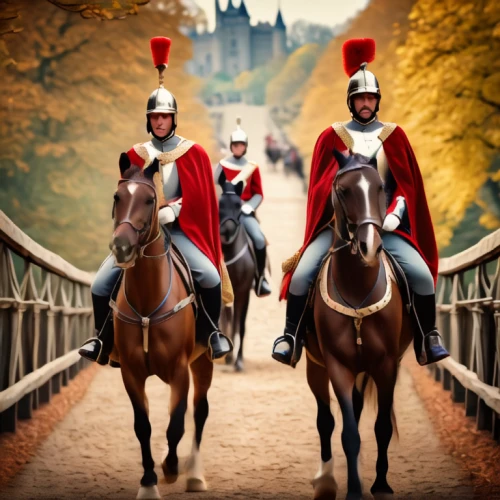 puy du fou,swiss guard,horse riders,bach knights castle,endurance riding,cavalry,equestrian sport,cossacks,the roman centurion,jousting,equestrian helmet,bactrian,english riding,andalusians,horsemen,hispania rome,cross-country equestrianism,equine coat colors,two-horses,chariot racing