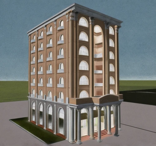 facade painting,apartment building,3d rendering,high-rise building,palazzo,reconstruction,appartment building,model house,an apartment,apartment block,multi-story structure,multi-storey,apartments,building,renaissance tower,residential tower,art deco,block of flats,orthographic,multistoreyed