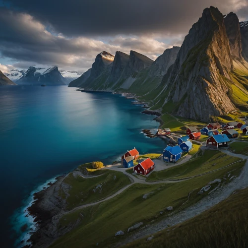 norway island,lofoten,nordland,hamnoy,greenland,norway coast,northern norway,norway,mountain huts,floating huts,baffin island,mountain settlement,scandinavia,mountain village,alpine village,camping tents,eastern iceland,norway nok,the polar circle,beautiful landscape