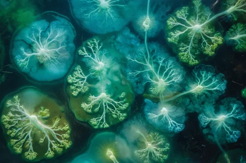 jellyfishes,sea jellies,jellies,aquatic plants,sea life underwater,blue anemones,cnidaria,underwater landscape,seaweeds,sea anemones,underwater background,green bubbles,jellyfish,ocean underwater,algae,jellyfish collage,aquatic plant,water plants,seabed,undersea,Photography,Artistic Photography,Artistic Photography 04