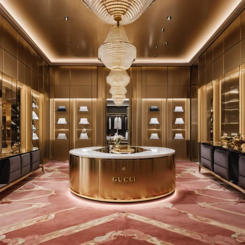 gold bar shop,crown render,jewelry store,cartier,beauty room,gold shop,concierge,luxury accessories,luxury hotel,boutique,cognac,luxury home interior,brandy shop,china cabinet,art deco,luxury bathroom,luxurious,suites,dressing room,upscale,Photography,General,Realistic