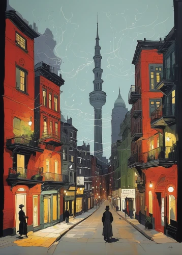 world digital painting,shanghai,istanbul,islamic lamps,riad,cairo,mosques,ramadan background,galata,the cairo,gas lamp,old city,city mosque,lamplighter,minarets,concept art,arabic background,electric tower,medina,hanoi,Illustration,Paper based,Paper Based 21