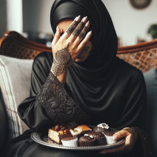 muslim woman,islamic girl,woman praying,abaya,praying woman,woman eating apple,hijaber,woman holding pie,ramadan,muslima,girl praying,hijab,food craving,depressed woman,dark mood food,jilbab,muslim,iftar,hunger,woman at cafe