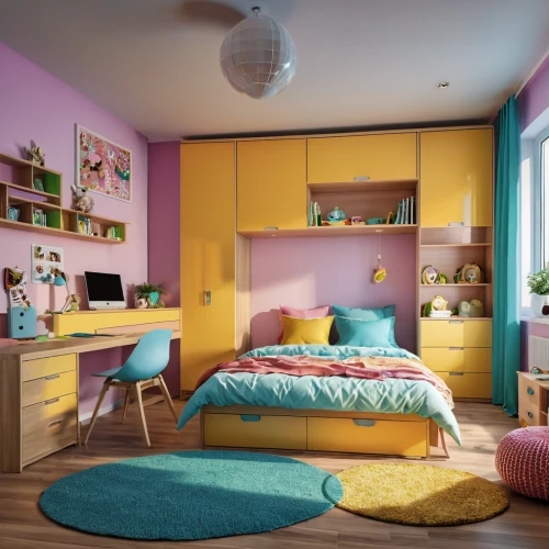 kids room,children's bedroom,the little girl's room,boy's room picture,children's room,baby room,bedroom,modern room,3d render,3d rendering,pastel colors,great room,color wall,interior decoration,playing room,room newborn,interior design,3d rendered,sleeping room,shared apartment,Photography,General,Realistic