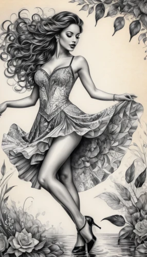 fashion illustration,vintage drawing,pencil drawings,rose flower illustration,fairy tale character,coffee tea illustration,fashion vector,background ivy,faerie,boho art,image manipulation,yellow rose background,rose flower drawing,rosa 'the fairy,illustrations,gracefulness,ilustration,little girl in wind,crinoline,femininity,Conceptual Art,Oil color,Oil Color 10