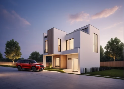 modern house,3d rendering,modern architecture,residential house,build by mirza golam pir,cubic house,render,smart house,smart home,residential,frame house,house shape,housebuilding,new housing development,contemporary,two story house,modern style,danish house,residential property,folding roof,Photography,General,Realistic