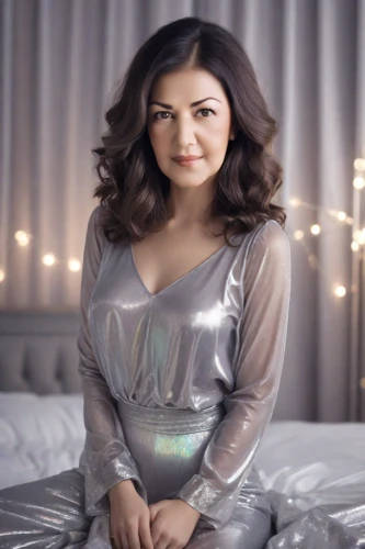 kajal aggarwal,indian celebrity,see-through clothing,silver,pajamas,kajal,sparkling,romantic look,mirror ball,disco,marina,fairy lights,jaya,christmas angel,chetna sabharwal,social,disco ball,cocktail dress,sparkly,silver balls