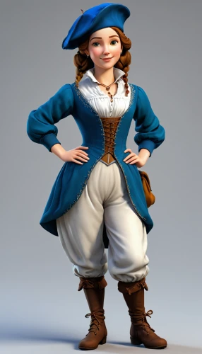 princess anna,folk costume,female doll,sterntaler,suit of the snow maiden,fairy tale character,musketeer,disney character,the hat-female,scandia gnome,pirate,boots turned backwards,bavarian,dwarf sundheim,majorette (dancer),3d model,country dress,overskirt,winterblueher,female doctor,Unique,3D,3D Character