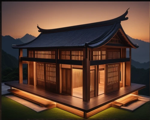 asian architecture,japanese architecture,golden pavilion,the golden pavilion,japanese-style room,hanok,japanese shrine,chinese architecture,wooden house,ryokan,ancient house,traditional house,japanese lantern,wooden roof,tea ceremony,illuminated lantern,feng shui,zui quan,3d rendering,japanese garden ornament,Photography,General,Natural