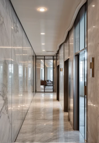 hallway space,hallway,glass wall,search interior solutions,lobby,assay office,recessed,polished granite,elevators,glass facade,revolving door,interior modern design,daylighting,modern office,contemporary decor,structural glass,hinged doors,glass tiles,luxury home interior,corridor,Photography,General,Realistic