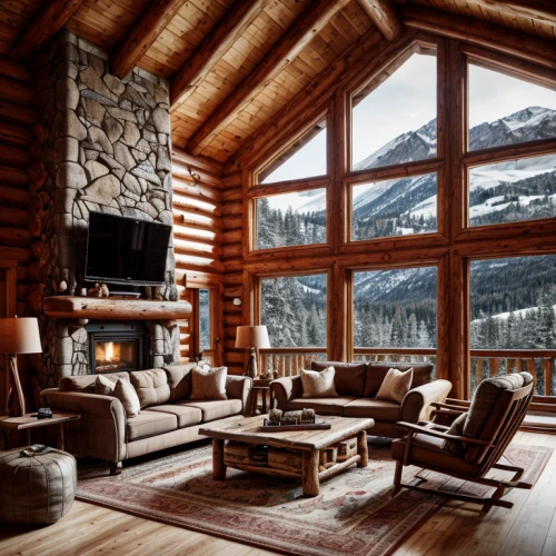 the cabin in the mountains,chalet,log cabin,alpine style,log home,fire place,house in the mountains,fireplaces,family room,warm and cozy,cabin,mountain hut,log fire,lodge,house in mountains,living room,snow house,beautiful home,fireplace,wooden beams