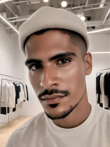 facial hair,ceo,ski mask,african american male,realdoll,male model,cgi,white clothing,retail,abel,stylograph,mohammed ali,man,ken,black male,w 21,black man,mannequin,shopping icon,t1