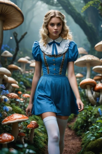 alice in wonderland,alice,wonderland,agaric,fae,fairy tale character,fairy forest,fairy world,ballerina in the woods,amanita,fairy village,blue mushroom,faerie,fantasy picture,cinderella,fairy tales,hatter,mushroom landscape,fairy peacock,fairytale characters,Photography,General,Cinematic