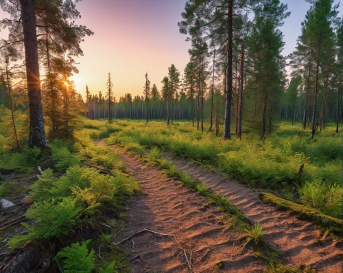 coniferous forest,temperate coniferous forest,finnish lapland,pine forest,tropical and subtropical coniferous forests,forest path,forest landscape,hiking path,meadow and forest,slowinski national park,forest glade,lapland,fir forest,spruce forest,tree lined path,salt meadow landscape,larch forests,altyn-emel national park,mixed forest,wooden path,Photography,General,Realistic