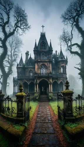 ghost castle,the haunted house,haunted castle,witch's house,haunted house,gothic style,victorian house,witch house,creepy house,haunted cathedral,gothic architecture,victorian,gothic,fairy tale castle,haunted,abandoned house,dark gothic mood,victorian style,fairytale castle,castle of the corvin,Photography,General,Fantasy