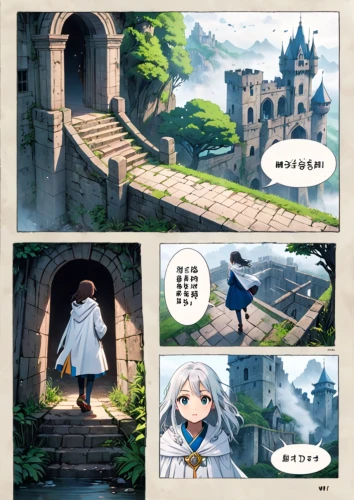heaven gate,backgrounds,comic frame,comic,the ruins of the,sightseeing,meteora,a200,world end,violet evergarden,guide book,quick page,pilgrimage,background images,magical adventure,banner set,illustrations,panels,typesetting,translation,Anime,Anime,Traditional