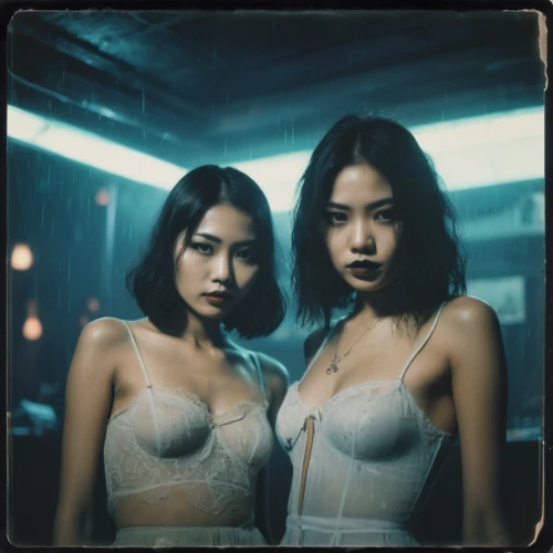 vintage asian,asian vision,see-through clothing,agent provocateur,double exposure,film,duo,neo-burlesque,bangkok,vietnam's,vietnamese,taiwanese,mosquito net,angels of the apocalypse,bad girls,underworld,double,flickr,asian,two girls,Photography,Documentary Photography,Documentary Photography 03