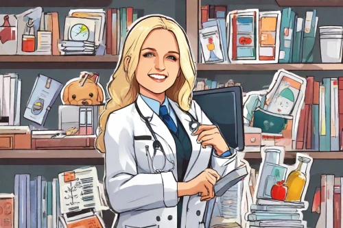 cartoon doctor,medical illustration,female doctor,pharmacist,veterinarian,pharmacy,electronic medical record,physician,medicine icon,healthcare professional,pathologist,dental hygienist,medical sister,veterinary,pharmacy technician,doctor,dr,healthcare medicine,theoretician physician,medical concept poster