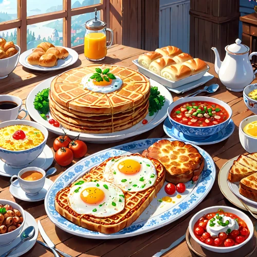 plate of pancakes,spring pancake,breakfast buffet,breakfast table,pancakes,breakfest,hot cakes,breakfast menu,hotcakes,egg waffles,breakfast plate,american pancakes,pancake week,waffles,small pancakes,breakfast hotel,full breakfast,pancake,egg pancake,fried eggs,Anime,Anime,Traditional