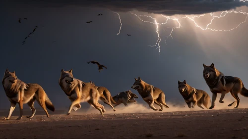 wild horses,animal migration,kangaroo mob,hartebeest,kangaroos,lightning storm,camels,pronghorn,horse herd,thunderstorm,sandstorm,antelope,force of nature,migration,howling wolf,wolves,lightning bolt,nature's wrath,dromedaries,common eland,Photography,General,Natural