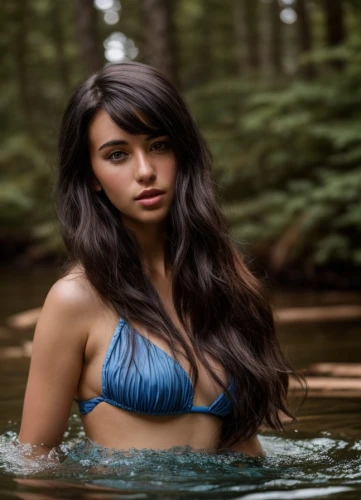 water nymph,photoshoot with water,siren,girl on the river,polynesian girl,in water,water wild,hula,canoe,paddler,polynesian,flowing water,merfolk,wild water,natural water,the blonde in the river,native american,wet,wet girl,water flowing,Common,Common,Photography