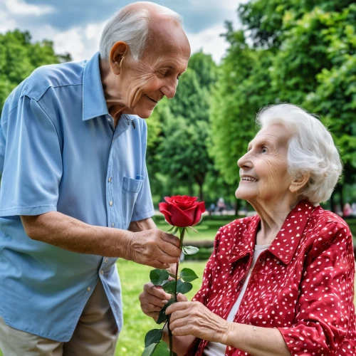 care for the elderly,old couple,caregiver,elderly people,holding flowers,floral greeting,70 years,respect the elderly,grandparents,couple - relationship,couple in love,elderly,retirement home,elder berries,elderly person,older person,pensioners,nursing home,as a couple,couple goal,Photography,General,Realistic