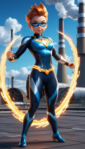 symetra,hero academy,tracer,super heroine,sprint woman,goddess of justice,figure of justice,steel man,superhero background,cg artwork,firespin,firedancer,superhero,engineer,super woman,super hero,human torch,flash unit,baton,female runner,Unique,3D,3D Character