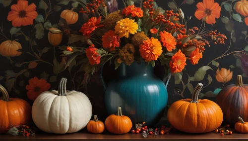 decorative pumpkins,autumn still life,seasonal autumn decoration,autumn decoration,autumn pumpkins,autumn decor,decorative squashes,ornamental gourds,pumpkin autumn,gourds,pumpkins,autumn background,thanksgiving background,autumn bouquet,halloween border,striped pumpkins,autumn theme,summer still-life,fall flowers,autumn flowers,Conceptual Art,Oil color,Oil Color 11