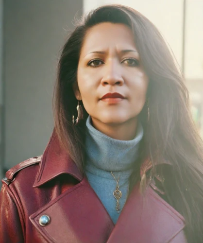 nepali npr,scarlet witch,red coat,amitava saha,mommy,female doctor,peruvian women,aging icon,leather jacket,american indian,super heroine,native american,the american indian,kamini,asian woman,woman in menswear,filipino,kamini kusum,business woman,main character
