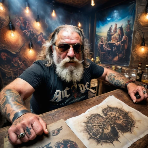 merle black,viking,table artist,leonardo devinci,man portraits,tattoo artist,merle,tattoo expo,artist portrait,rasputin,caricaturist,owl art,barbarian,sculptor ed elliott,fire artist,dwarf sundheim,metalsmith,panhead,dwarf cookin,leonardo da vinci,Photography,General,Commercial