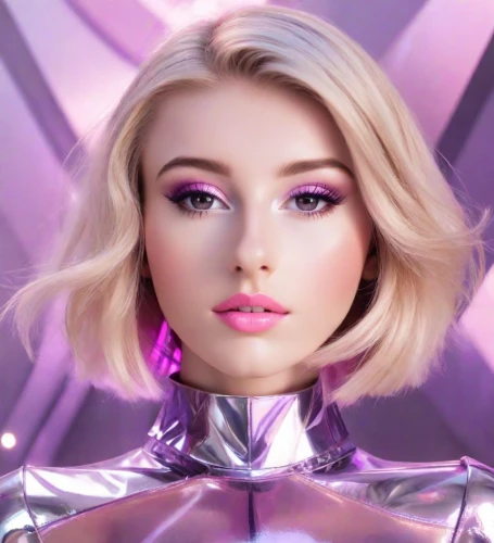 barbie doll,barbie,pink-purple,purple and pink,purple,pink beauty,light purple,futuristic,doll's facial features,lilac,purple background,airbrushed,purple skin,pixie-bob,violet,mannequin,la violetta,cancer icon,cosmetic,mauve