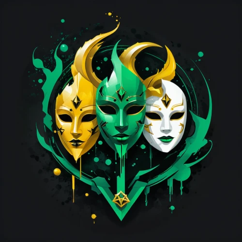 golden mask,masquerade,masks,gold mask,masque,lotus png,halloween masks,venetian mask,crown icons,tribal masks,alliance,day of the dead icons,avatar,avatars,life stage icon,nightshade family,spotify icon,sirens,mask,trio,Unique,Design,Logo Design