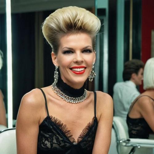 gena rolands-hollywood,pretty woman,bouffant,pompadour,mohawk hairstyle,rockabilly style,aging icon,femme fatale,miss universe,wax figures,annemone,loukamades,gloriole,rockabilly,lira,wax figures museum,vanity fair,glamorous,transsexual,glamour,Photography,General,Realistic