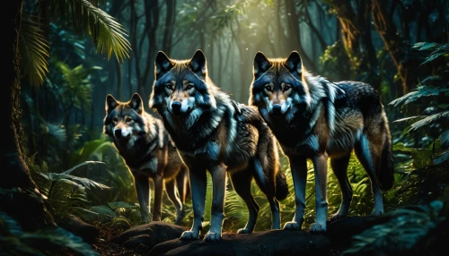 wolves,wolf pack,two wolves,huskies,werewolves,wolf couple,howling wolf,european wolf,forest animals,wolfdog,predators,gray wolf,woodland animals,wolf,wolf hunting,canis lupus,hunting dogs,fantasy picture,the wolf pit,canines,Photography,General,Fantasy
