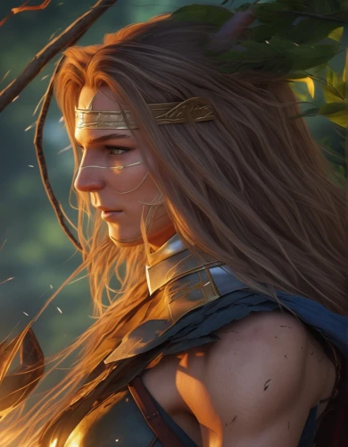 female warrior,elven,wood elf,male elf,fantasy portrait,symetra,monsoon banner,fae,artemis,huntress,druid,elza,athena,artemisia,jessamine,firethorn,cg artwork,dryad,warrior woman,portrait background,Photography,General,Realistic