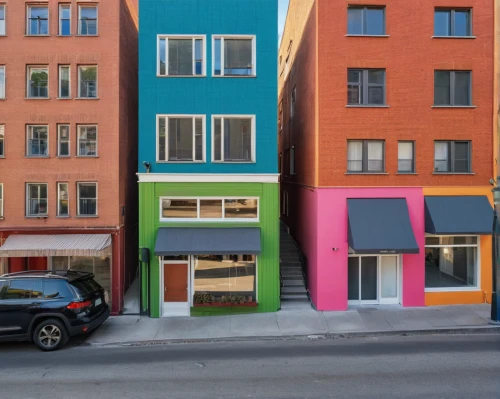 colorful facade,facade painting,painted block wall,mixed-use,cubic house,urban design,apartment building,facade insulation,color blocks,cube house,facade panels,facades,color wall,athens art school,apartment block,house painting,colorful city,cube stilt houses,an apartment,apartment buildings,Photography,General,Realistic