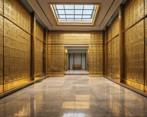 gold wall,hall of nations,royal tombs,bronze wall,hall of the fallen,hall of supreme harmony,hallway,gold bar shop,elevators,gold lacquer,hallway space,treasure hall,musei vaticani,lobby,metallic door,holocaust museum,gold shop,mortuary temple,marine corps memorial,egyptian temple,Photography,General,Realistic