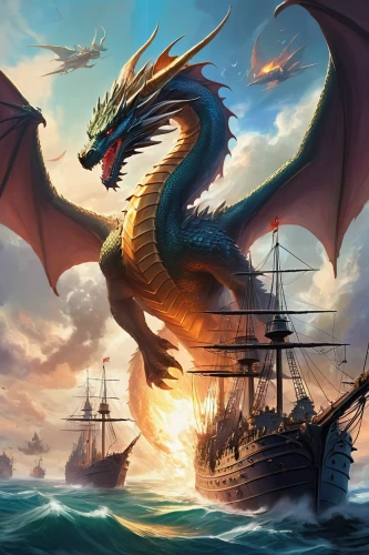 dragon of earth,dragon,painted dragon,black dragon,dragon li,dragons,dragon fire,green dragon,fantasy picture,heroic fantasy,dragon bridge,fantasy art,dragon design,wyrm,golden dragon,chinese dragon,dragon boat,fire breathing dragon,sea fantasy,world digital painting,Illustration,Realistic Fantasy,Realistic Fantasy 01