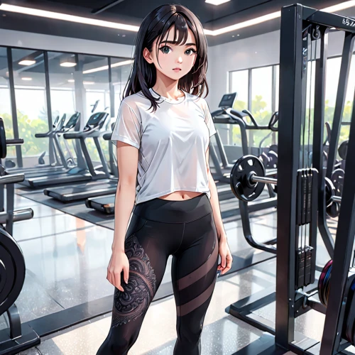gym girl,fitness room,sports girl,gym,honmei choco,fitness center,workout items,workout,phuquy,fitness professional,personal trainer,workout equipment,fitness model,work out,exercise,fitness coach,sports exercise,lifting,exercise machine,fitness,Anime,Anime,General