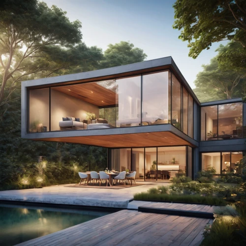 modern house,modern architecture,dunes house,3d rendering,cubic house,house in the forest,mid century house,luxury property,timber house,smart house,cube house,smart home,archidaily,danish house,pool house,eco-construction,frame house,luxury real estate,render,summer house,Photography,General,Cinematic