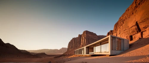 dunes house,wadirum,wadi rum,cubic house,inverted cottage,timna park,cube stilt houses,cliff dwelling,cube house,prefabricated buildings,holiday home,admer dune,house in mountains,elphi,house in the mountains,timber house,arid landscape,travel trailer,desert landscape,mobile home