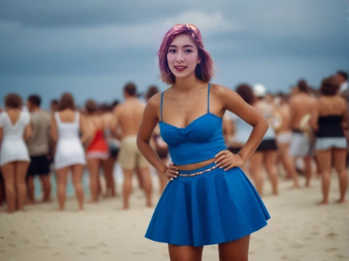 beach background,silphie,phuquy,the sea maid,the beach pearl,candy island girl,mermaid background,bora-bora,blue dress,lycia,hula,miss vietnam,lyzz hana,t1,junpie,her,a girl in a dress,hierochloe,japanese idol,girl on the dune