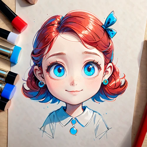 copic,watercolor blue,cute cartoon character,kids illustration,coral charm,girl portrait,elsa,girl drawing,chibi girl,color pencil,color pencils,disney character,little girl,child portrait,blue painting,nora,watercolor paper,beautiful pencil,cyan,acerola,Anime,Anime,General