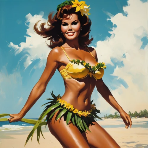 hula,polynesian girl,luau,mai tai,aloha,polynesian,blue hawaii,candy island girl,hawaiian,tropic,pin-up girl,piña colada,bahama mom,tahiti,jane russell-female,pinup girl,pin up girl,pin ups,pin-up girls,south pacific,Conceptual Art,Fantasy,Fantasy 06