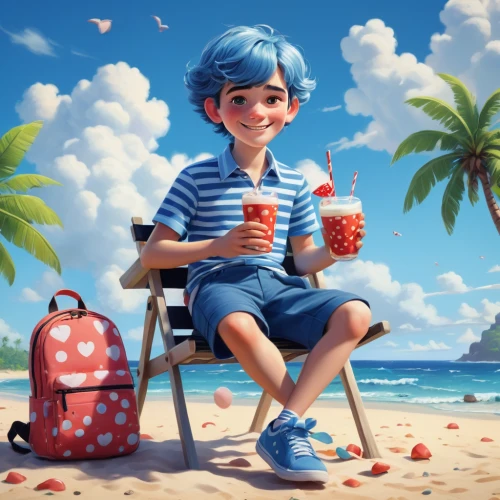 blue hawaii,the beach pearl,2d,summer background,summer icons,summer feeling,summer items,summer day,candy island girl,coconut drinks,strawberry drink,kids illustration,lychee,strawberry juice,summer holidays,french digital background,cg artwork,coconut drink,summer season,bahama mom,Unique,3D,Toy