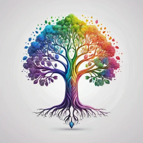 colorful tree of life,flourishing tree,tree of life,rainbow background,watercolor tree,the branches of the tree,painted tree,magic tree,family tree,celtic tree,branching,color wheel,connectedness,rainbow colors,tree thoughtless,harmony of color,ecological sustainable development,wondertree,cardstock tree,age root,Unique,Design,Logo Design
