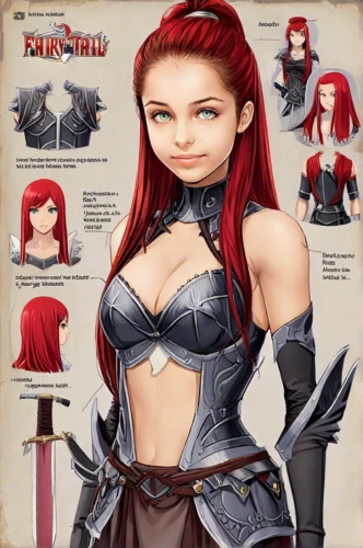 female warrior,massively multiplayer online role-playing game,breastplate,female doll,redhead doll,red-haired,swordswoman,knight armor,scabbard,vax figure,3d model,fantasy warrior,fantasy art,fairy tale character,sterntaler,ariel,serrated blade,cuirass,heavy armour,fantasy woman