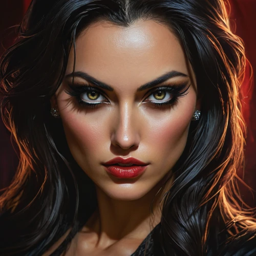 world digital painting,digital painting,fantasy portrait,vampire woman,hand digital painting,scarlet witch,woman face,fantasy art,romantic portrait,portrait background,woman portrait,retouch,women's eyes,vampire lady,femme fatale,evil woman,game illustration,face portrait,woman's face,retouching,Conceptual Art,Fantasy,Fantasy 16